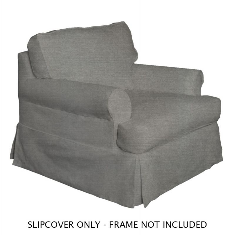 Sunset Trading - Horizon Slipcover for T-Cushion Chair - Performance Fabric - Gray - SU-117620SC-391094