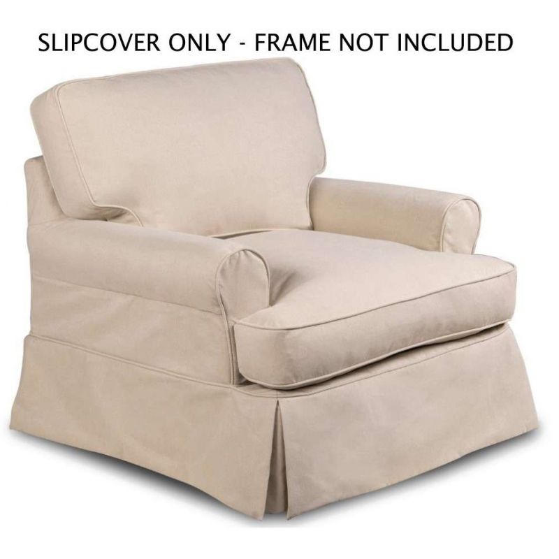 Sunset Trading - Horizon Slipcover for T-Cushion Chair - Performance Fabric - Tan - SU-117620SC-391084