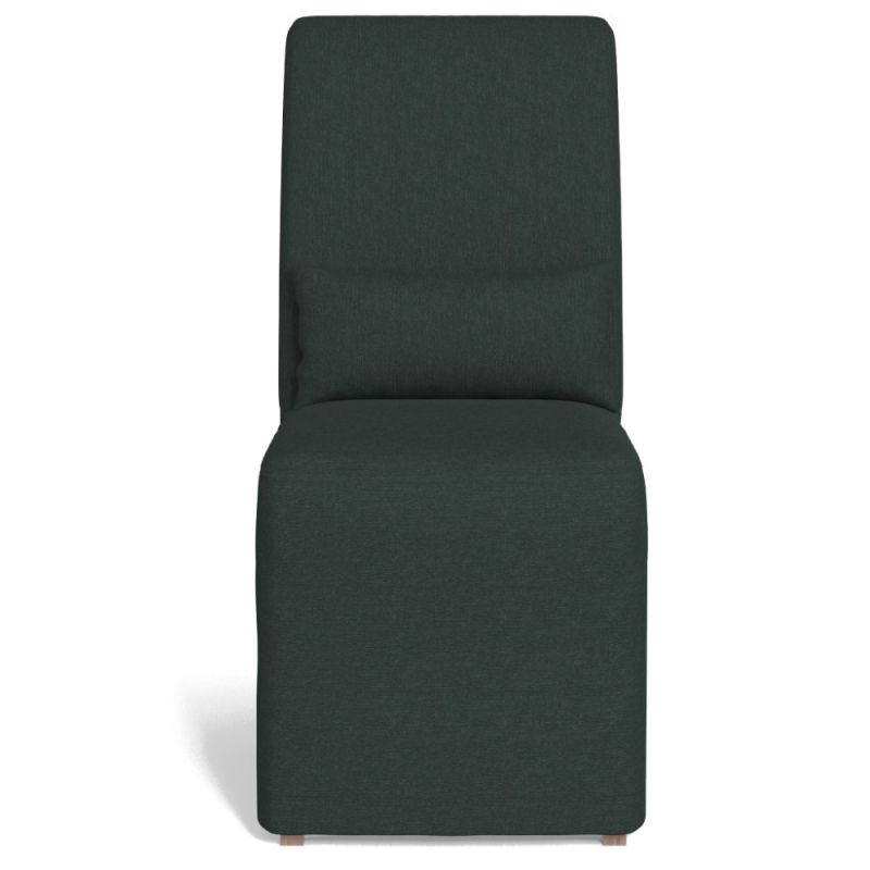 Sunset Trading - Newport Slipcover Only for Dining Chair Stain Resistant Performance Fabric Dark Gray - SY-1025906SC-391098