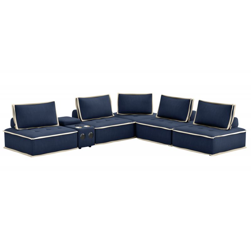 Sunset Trading -  Pixie 6 Piece Sofa Sectional  - SU-UPX1671135-5A-MNW