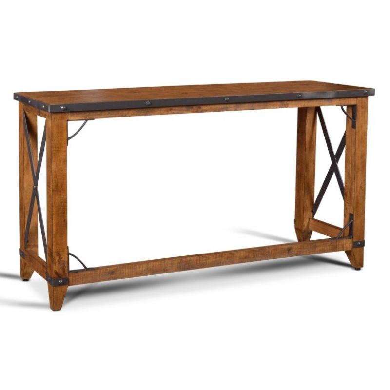 Rustic City Counter Height Dining Table, Counter Height Console Dining Table