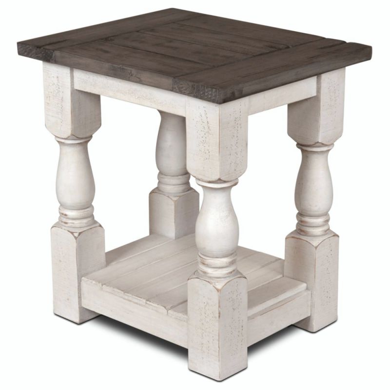 Sunset Trading -  Rustic French Rectangular Side End Table  - HH-1750-150