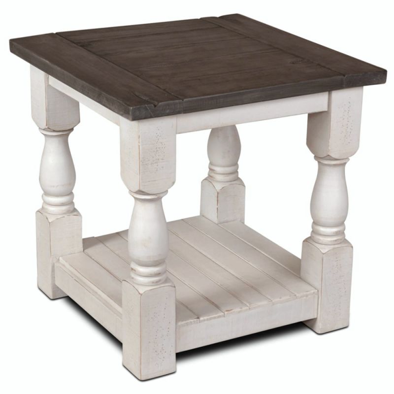 Sunset Trading -  Rustic French Square Side End Table  - HH-1750-100