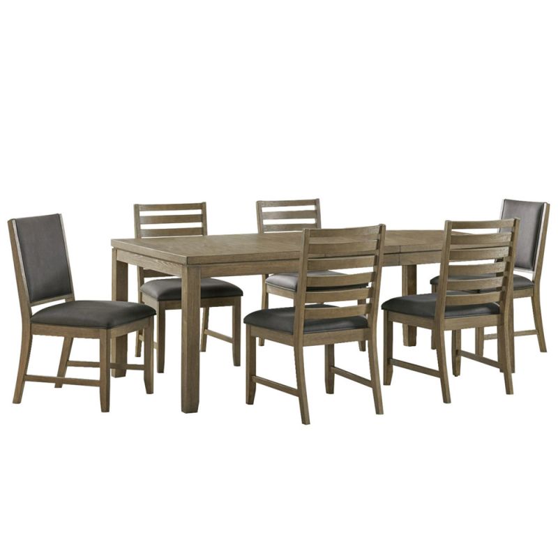 Sunset Trading -  Saunders 7PC Extendable Dining Table Set  - ED-D18620TB-2F4S-7P