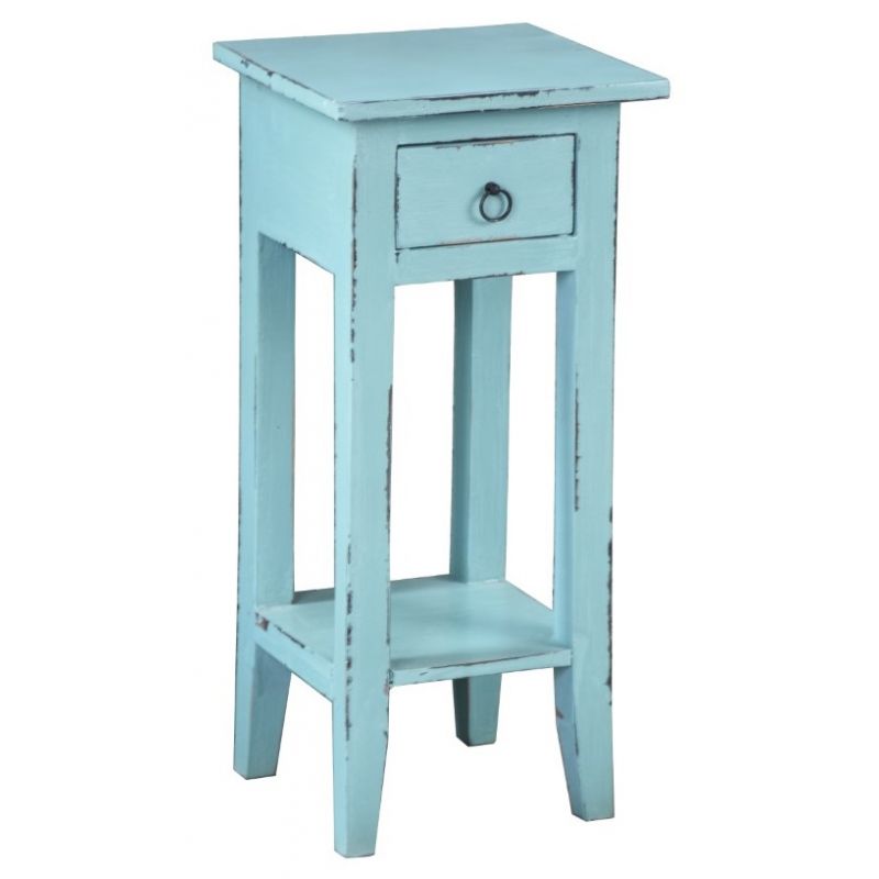 Sunset Trading - Shabby Chic Cottage Accent Table Beach Blue - CC-TAB1792LD-BB