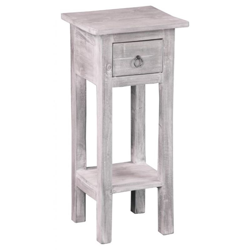 Sunset Trading - Shabby Chic Cottage Accent Table Distressed Light Gray - CC-TAB1792LD-SW
