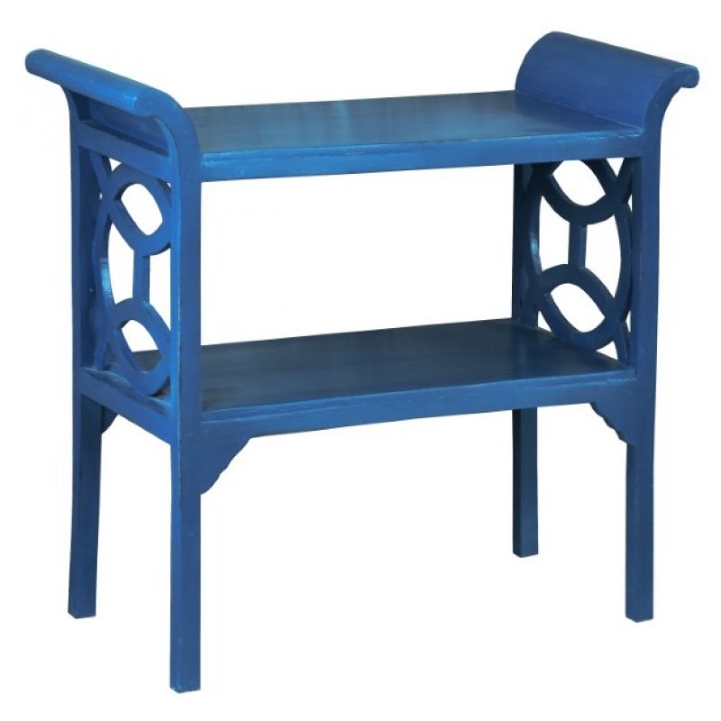 Sunset Trading - Shabby Chic Cottage Blue Accent Table And Console Blue - CC-TAB1033LD-SD