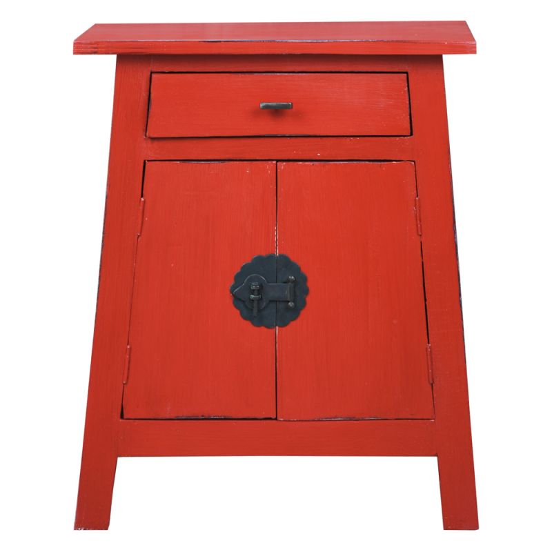 Sunset Trading -  Shabby Chic Cottage  Solid Wood Zen End Table  - CC-CHE206LD-RD