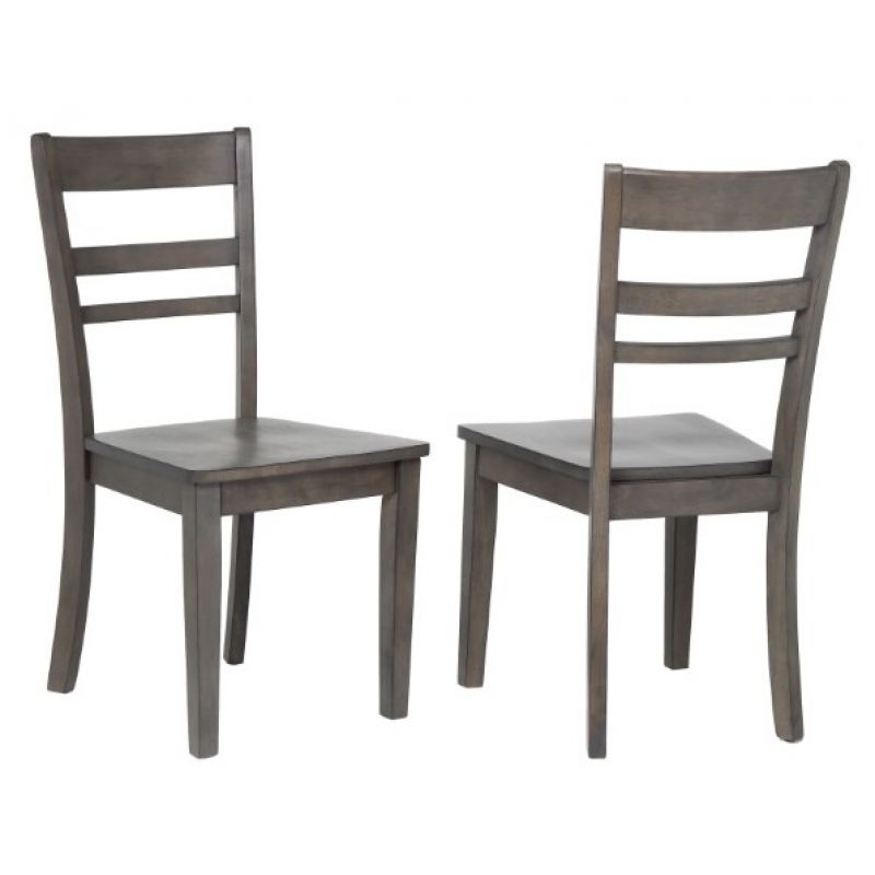 Sunset Trading - Shades Of Gray Slat Back Dining Chair - DLU-EL-C200-2