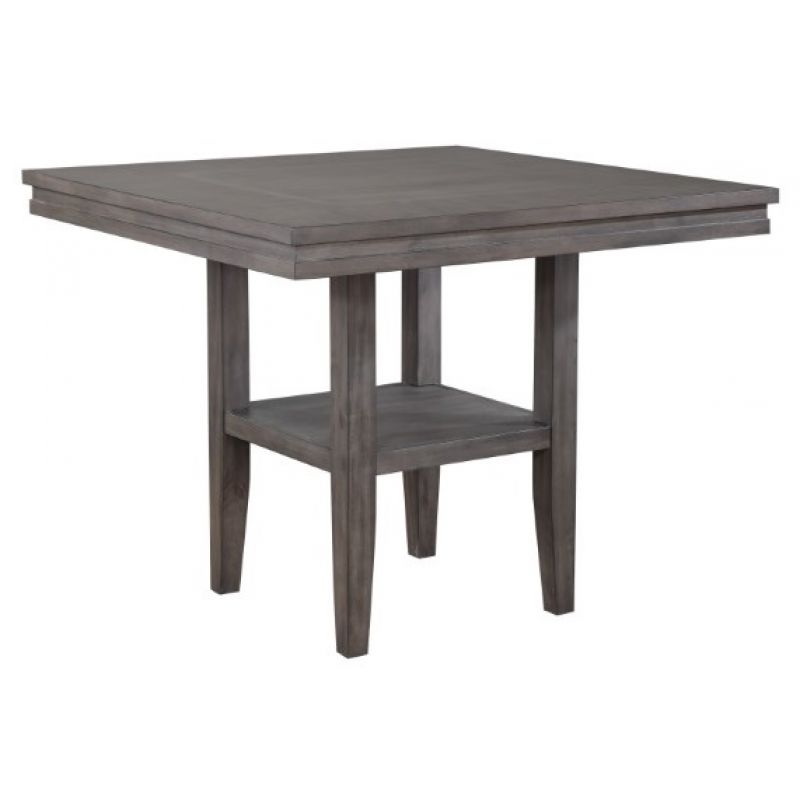 Sunset Trading - Shades Of Gray Square Pub Table With Shelf - DLU-EL4545C