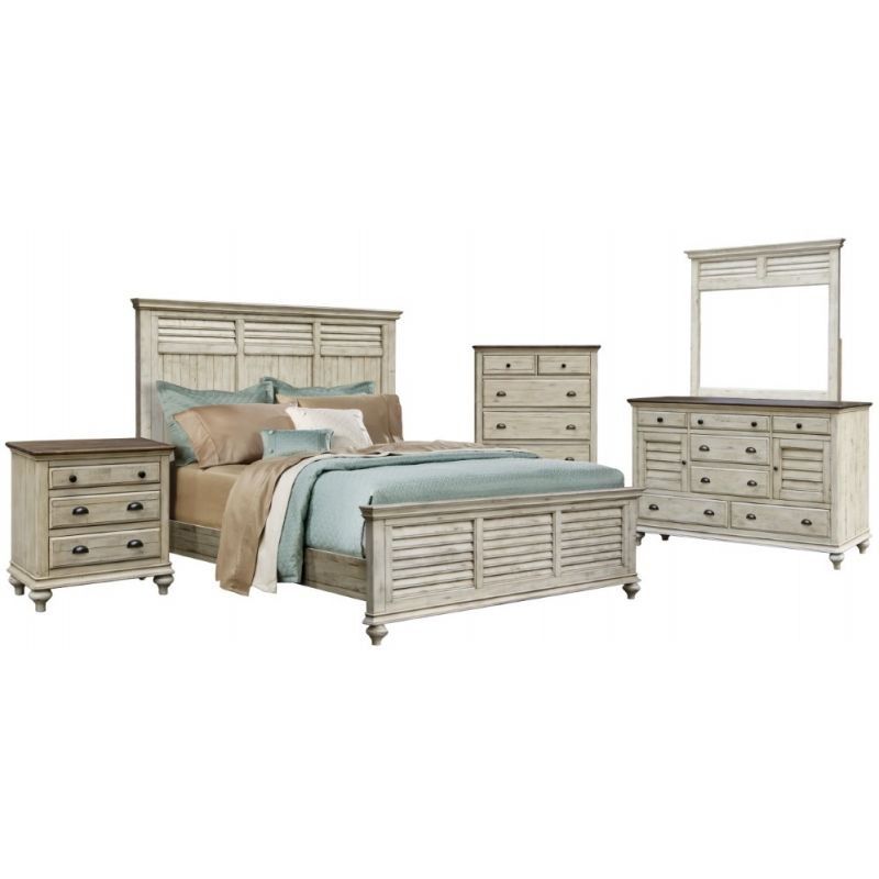 Sunset Trading - Shades Of Sand 5 Piece King Bedroom Set - CF-2302-0489-K-5PC
