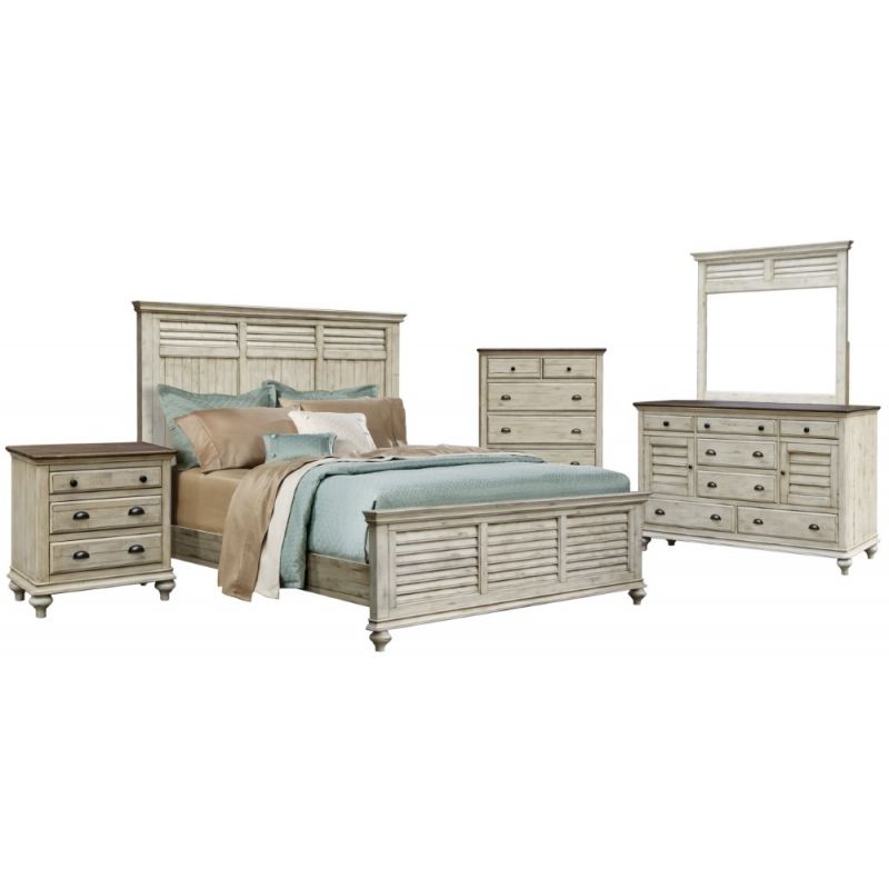 Sunset Trading - Shades Of Sand 5 Piece Queen Bedroom Set - CF-2301-0489-Q-5PC