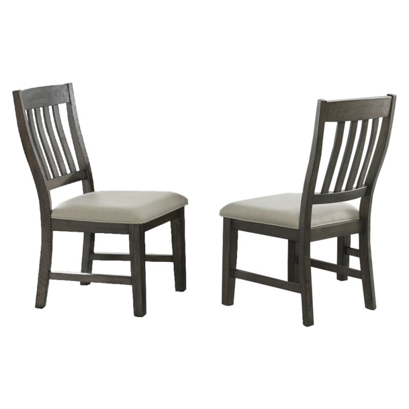 Sunset Trading -  Trestle Slat Back Upholstered Dining Side Chair (Set of 2) - ED-SK170-2