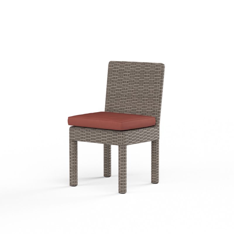 Sunset West - Coronado Armless Dining Chair in Canvas Henna w/ Self Welt - SW2101-1A-5407