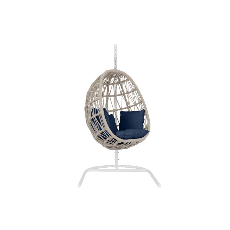 Sunset West - Dana Rope Hanging Club Chair in Spectrum Indigo w/ Self Welt - SW4301-HC-48080