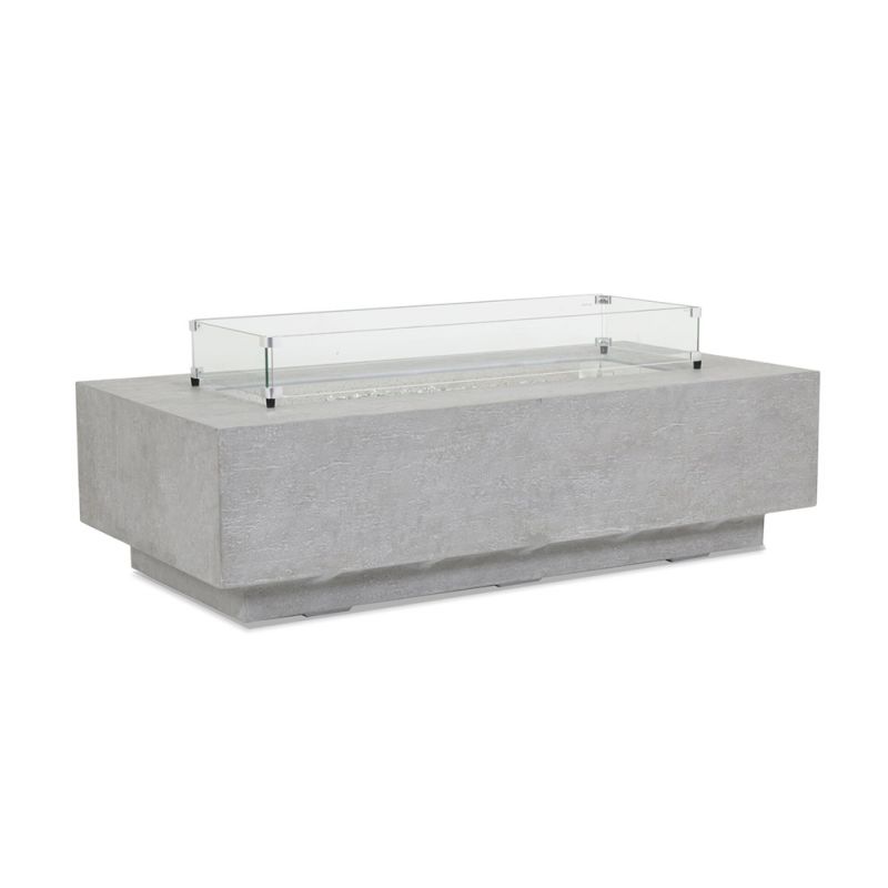 Sunset West  -  Bazaar  -  Gravelstone Rectangular Fire Table  - SW6003-FT6030-G4815