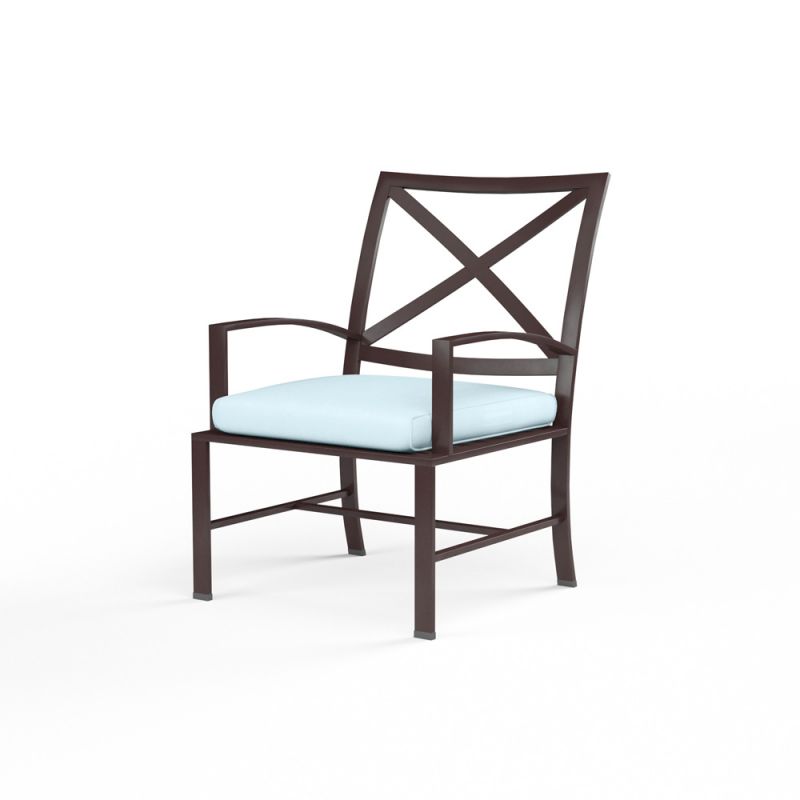 Sunset West - La Jolla Dining Chair in Canvas Skyline w/ Self Welt - SW401-1-14091