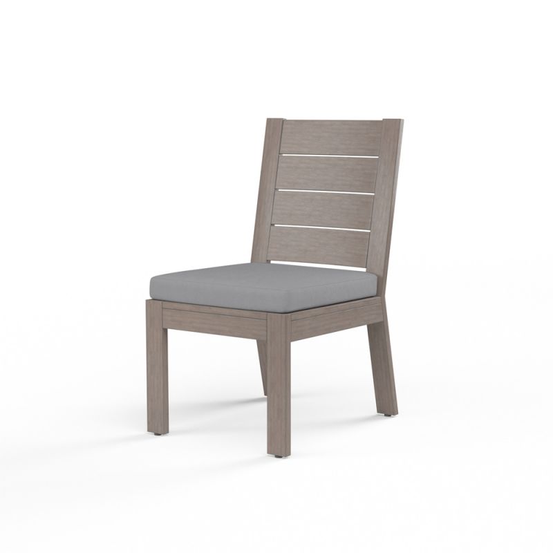 Sunset West - Laguna Armless Dining Chair in Canvas Granite, No Welt - SW3501-1A-5402