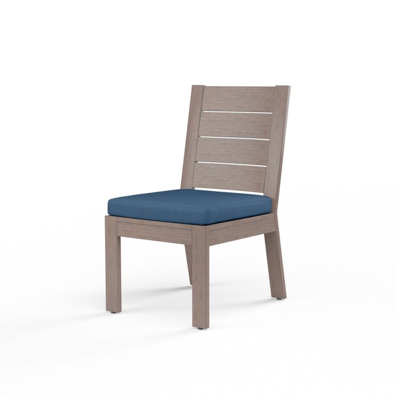 Sunset West - Laguna Armless Dining Chair in Spectrum Indigo, No Welt - SW3501-1A-48080