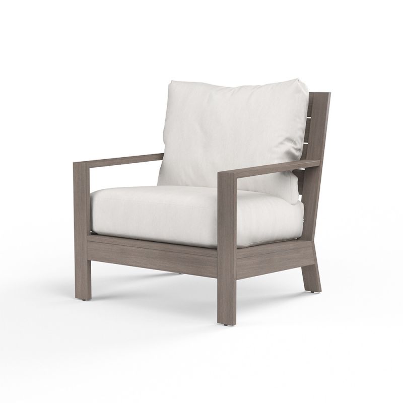 Sunset West - Laguna Club Chair in Canvas Flax, No Welt - SW3501-21-FLAX-STKIT