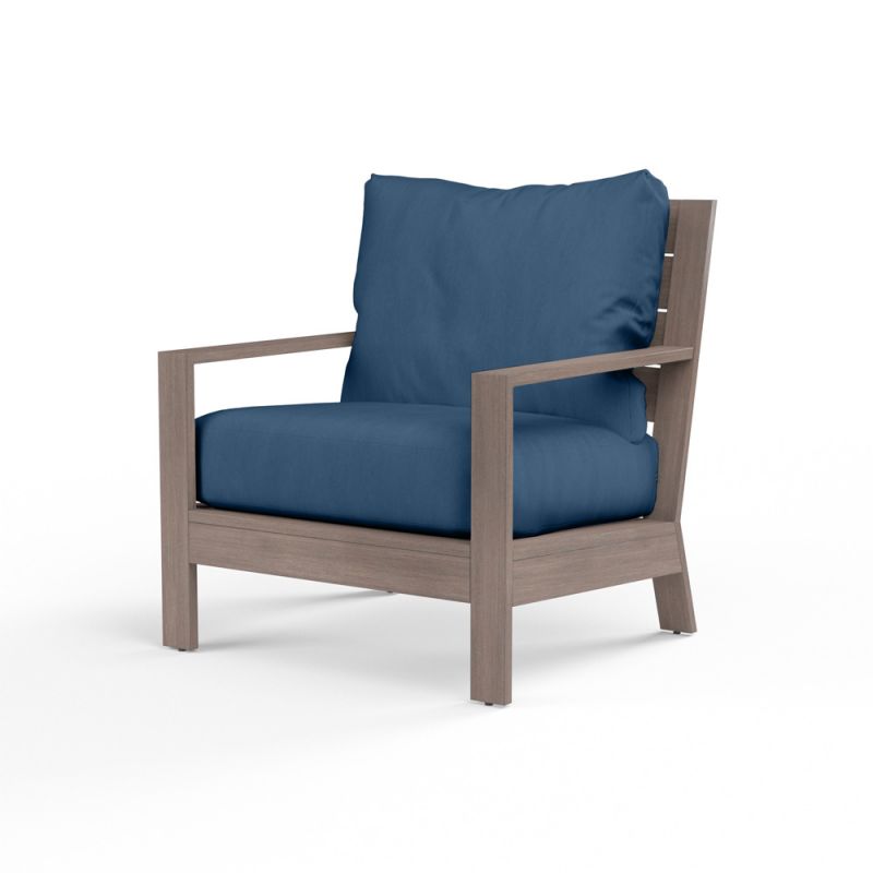 Sunset West - Laguna Club Chair in Spectrum Indigo, No Welt - SW3501-21-48080