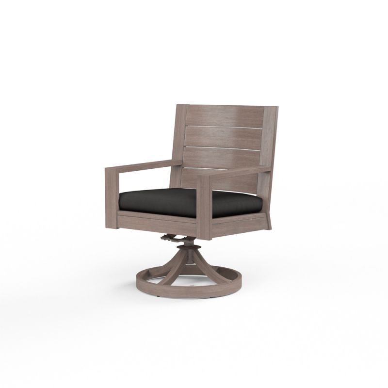 Sunset West - Laguna Swivel Dining Chair in Spectrum Carbon, No Welt - SW3501-11-48085