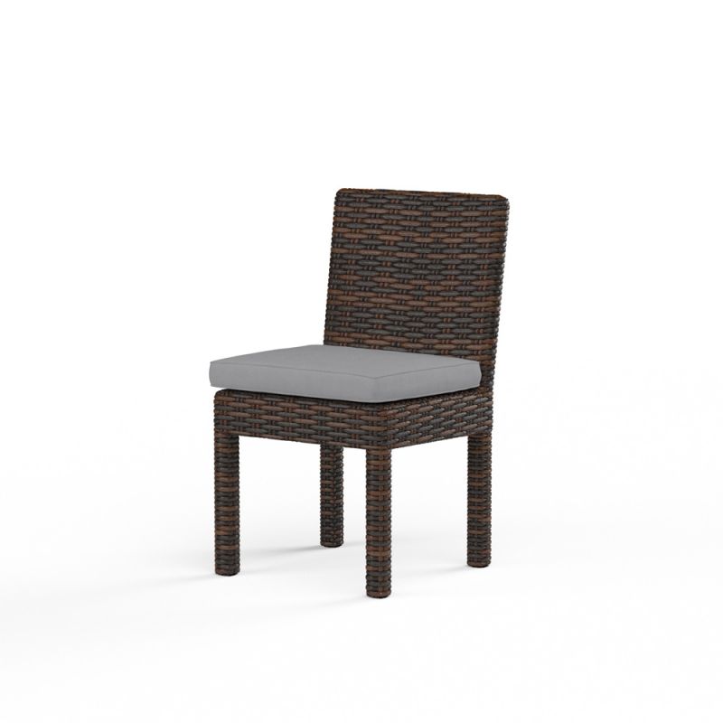 Sunset West - Montecito Armless Dining Chair in Canvas Granite w/ Self Welt - SW2501-1A-5402