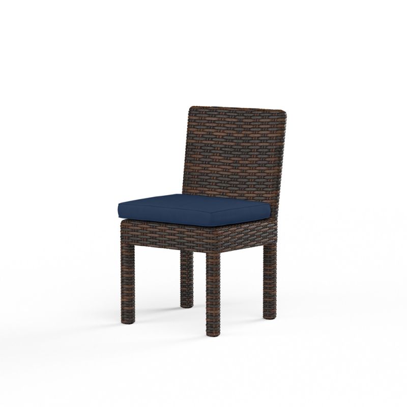 Sunset West - Montecito Armless Dining Chair in Spectrum Indigo w/ Self Welt - SW2501-1A-48080
