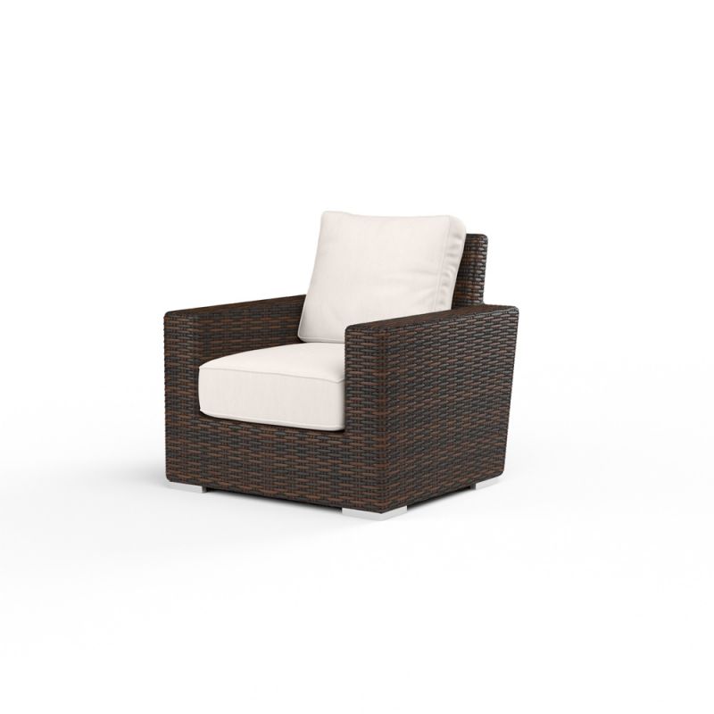 Sunset West - Montecito Club Chair in Canvas Natural w/ Self Welt - SW2501-21-5404
