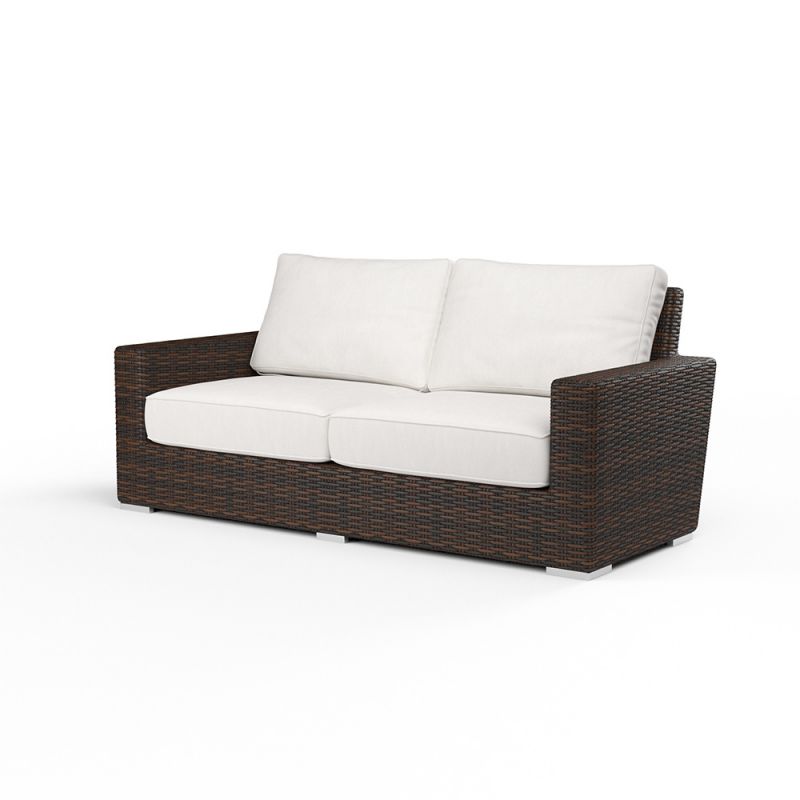 Sunset West - Montecito Loveseat in Canvas Flax w/ Self Welt - SW2501-22-FLAX-STKIT