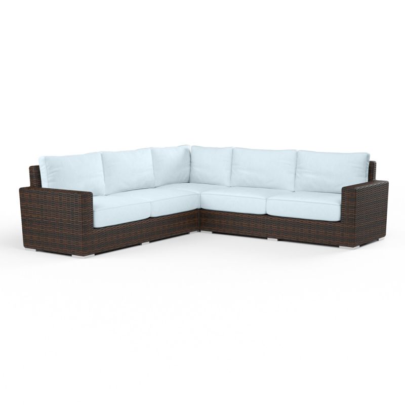 Sunset West - Montecito Sectional in Canvas Skyline w/ Self Welt - SW2501-SEC-14091