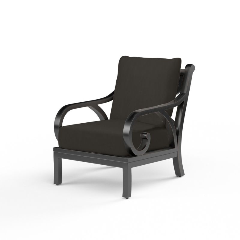 Sunset West - Monterey Club Chair in Spectrum Carbon w/ Self Welt - SW3001-21-48085