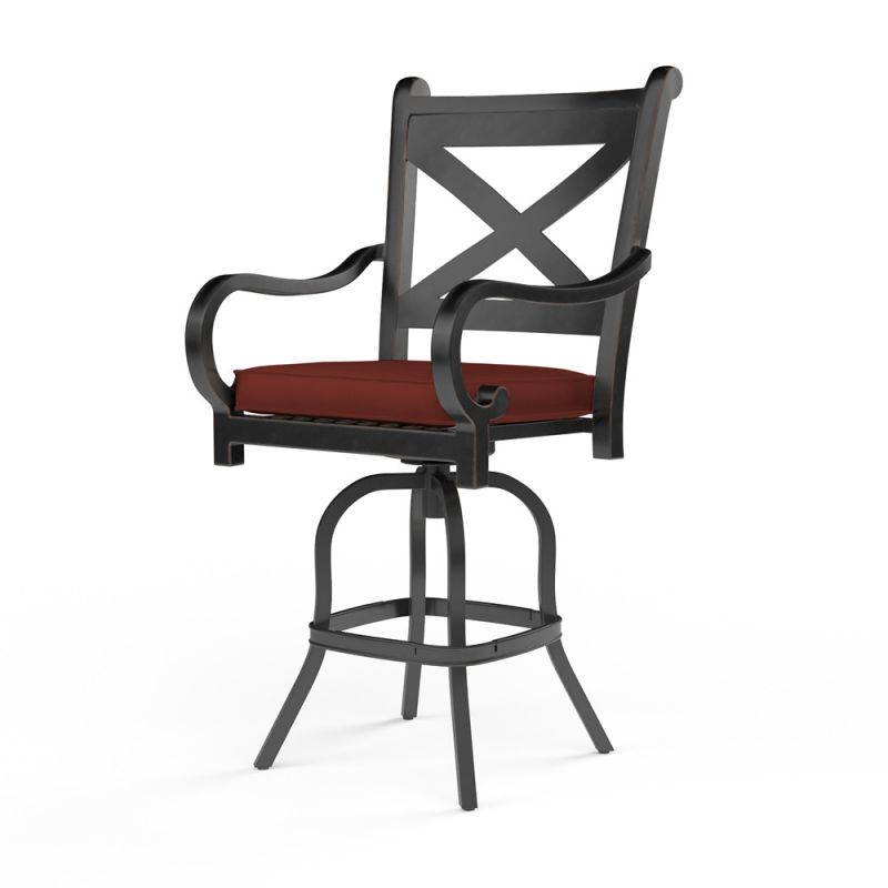 Sunset West - Monterey Dining Chair in Canvas Henna w/ Self Welt - SW3001-1-5407
