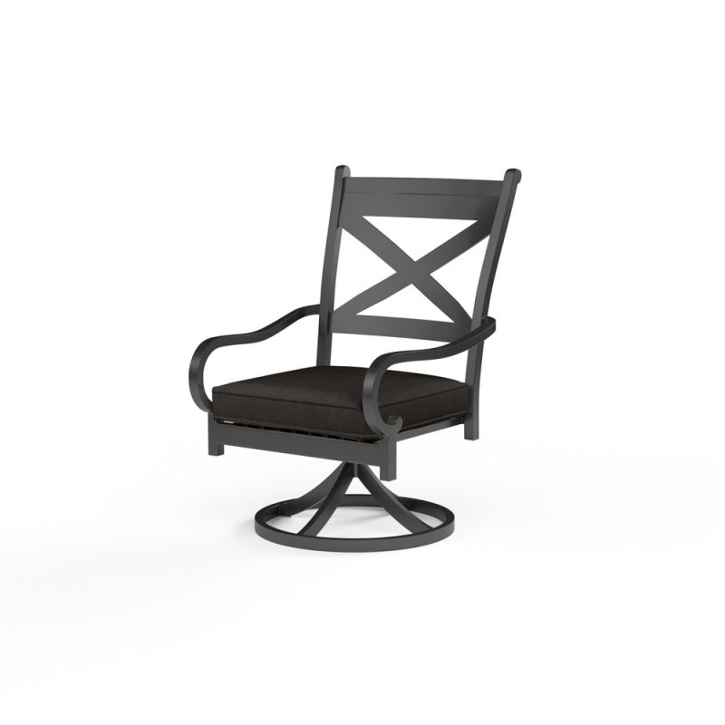 Sunset West - Monterey Dining Chair in Spectrum Carbon w/ Self Welt - SW3001-1-48085