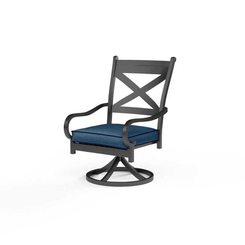 Sunset West - Monterey Dining Chair in Spectrum Indigo w/ Self Welt - SW3001-1-48080