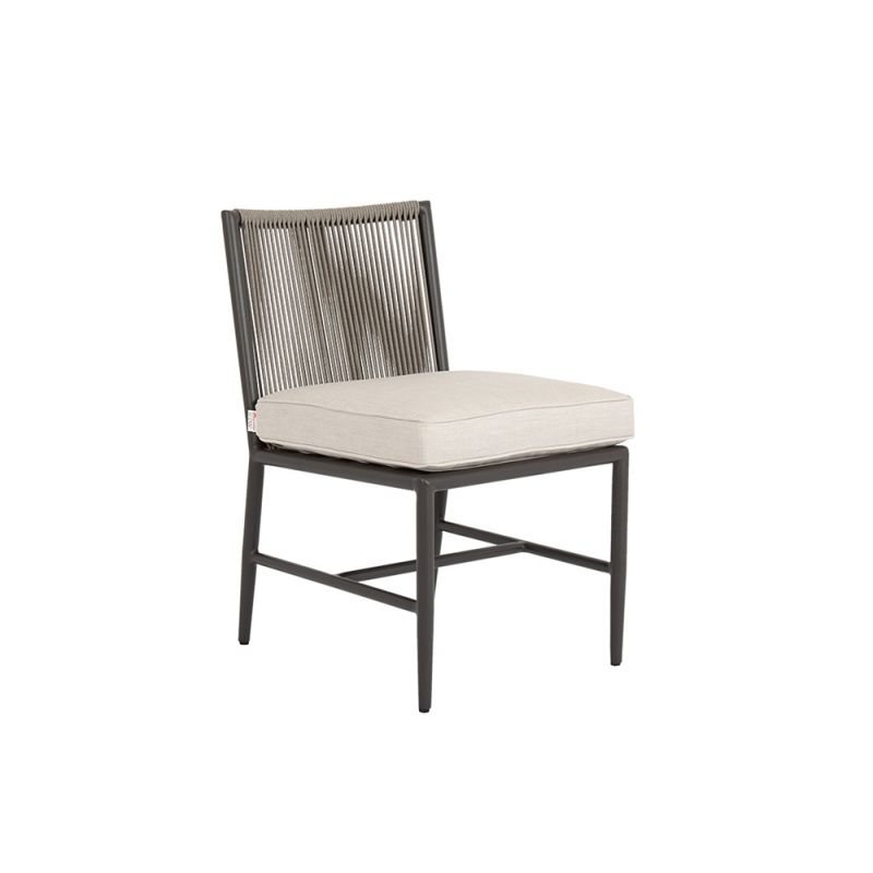 Sunset West - Pietra Armless Dining Chair in Echo Ash, No Welt - SW4601-1A-EASH-STKIT