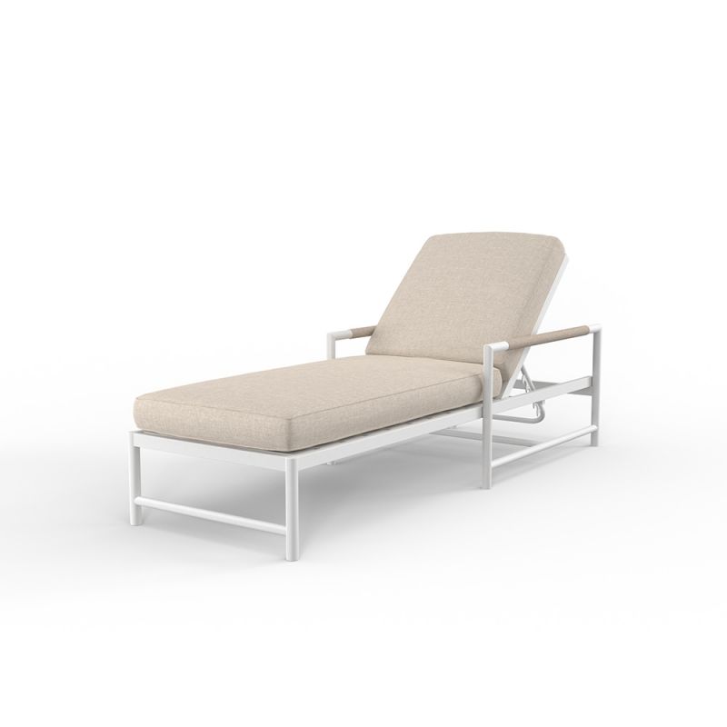Sunset West - Sabbia Chaise in Echo Ash, No Welt - SW4901-9-EASH-STKIT