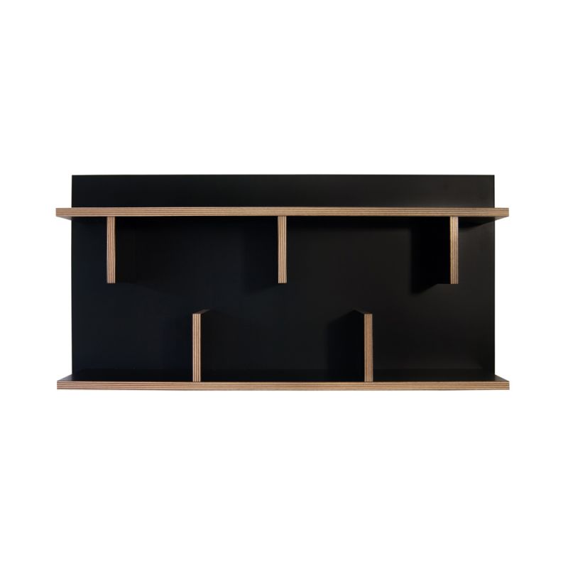 TEMAHOME - Bern 90 Wall Shelf in Black / Plywood - 9000318061