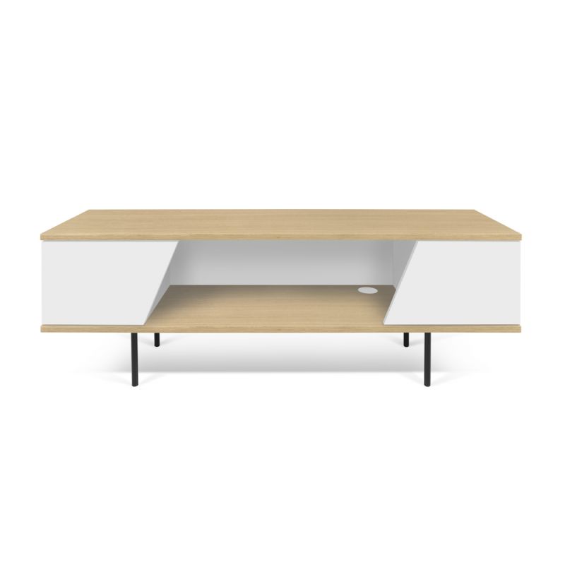 TEMAHOME - Dixie TV Table in Oak / Pure White - 9003639777