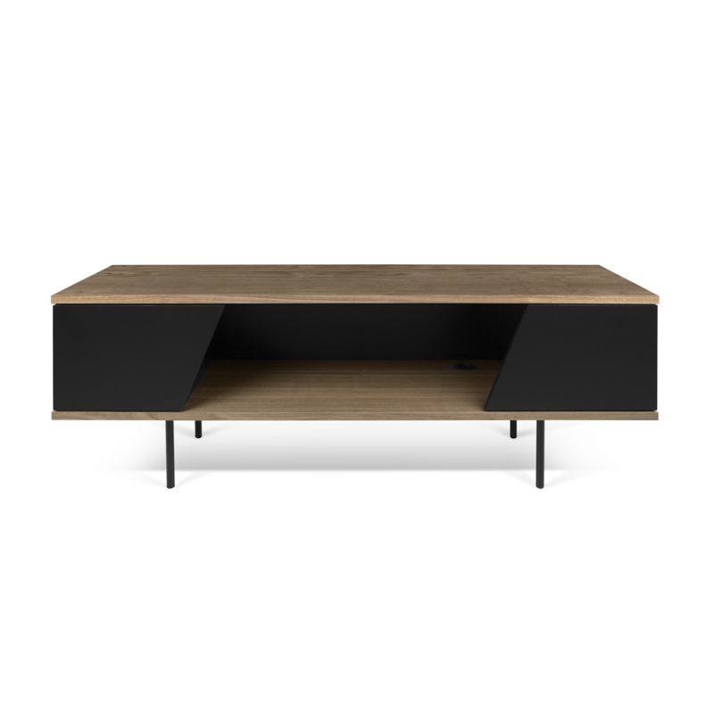 TEMAHOME - Dixie TV Table in Walnut / Pure Black - 9003639289