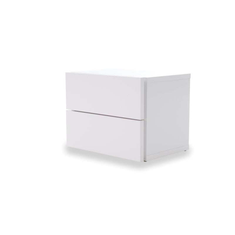 TEMAHOME - Float Night Stand with 2 Drawers in Pure White - 9300758768