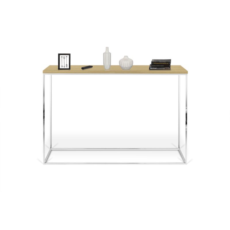 TEMAHOME - Gleam Console in Oak and Chrome - 9500629471