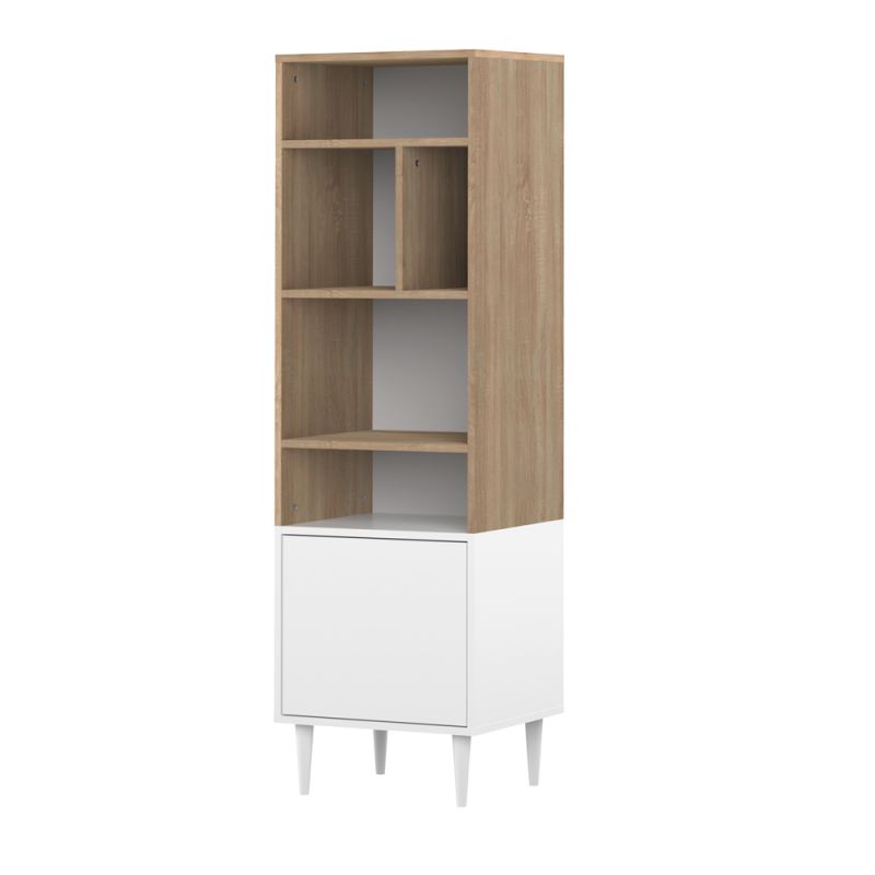 TEMAHOME - Horizon Small Bookshelf in Natural Oak Color / White - E7151A0321A01