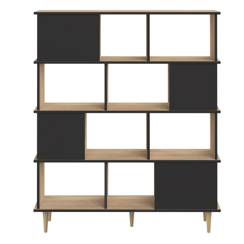 TEMAHOME - Iconic Bookshelf in Natural Oak Color / Black - X7770X8676A00