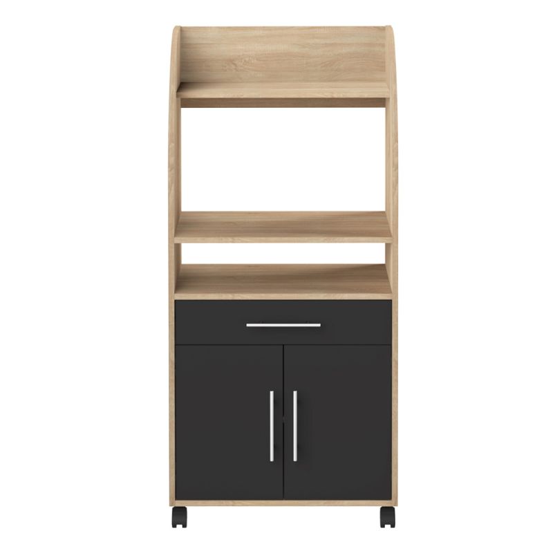 TEMAHOME - Jeanne Kitchen Trolley in Oak Color / Black - E8071A3476A80