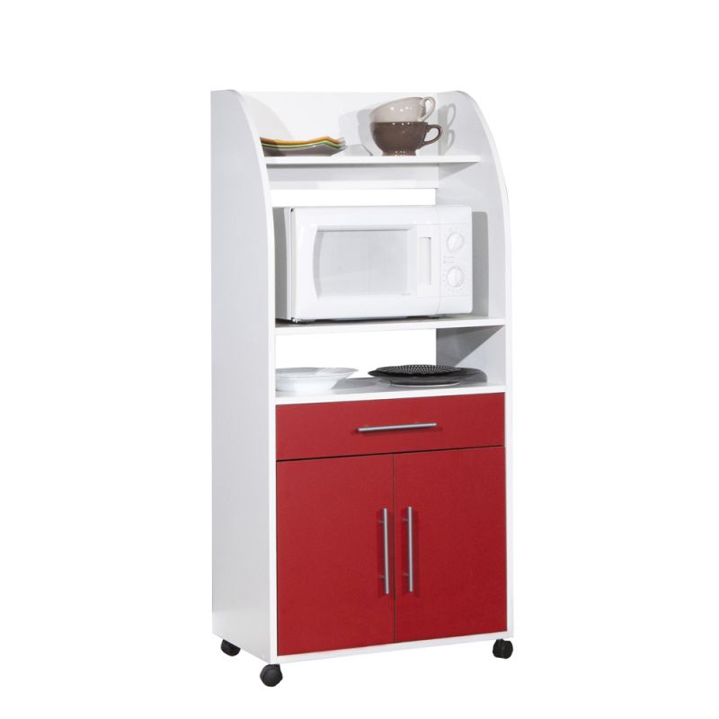TEMAHOME - Jeanne Kitchen Trolley in White / Red - E8071A2179A80