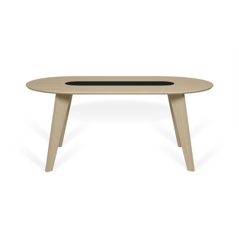 TEMAHOME - Lago Wood Dining table in Light Oak and Pure Balck - 9003614415