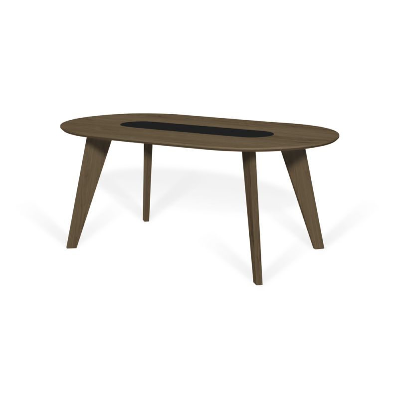 TEMAHOME - Lago Wood Dining table in Walnut and Pure Black - 9003614408