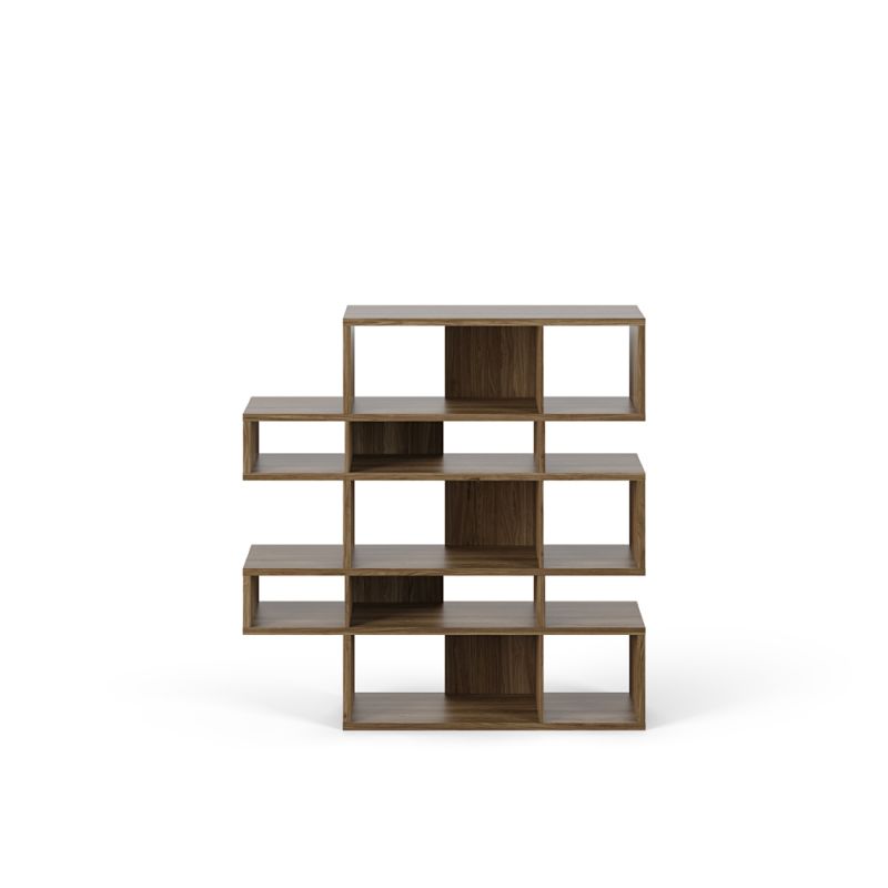 TEMAHOME - London Composition Bookcase in Walnut Frame, Walnut Backs - 9500314940