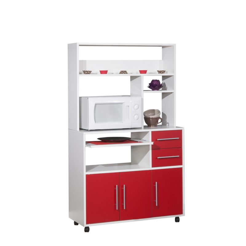 TEMAHOME - Marius High Kitchen Trolley in White / Red - X8036X2179A80
